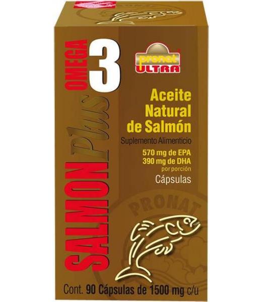 CAPS. OMEGA 3 SALMON PLUS C 90 1500 MG ACEITE NATURAL DE SALMON PRONAT