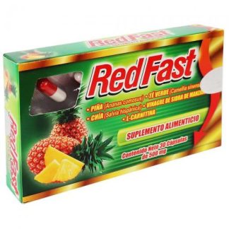 CAPS. REDFAST C 30 PIÑaCHIATE VERDE Y VINAGRE DE SIDRA DE MANZANA LAB. NATUTECH