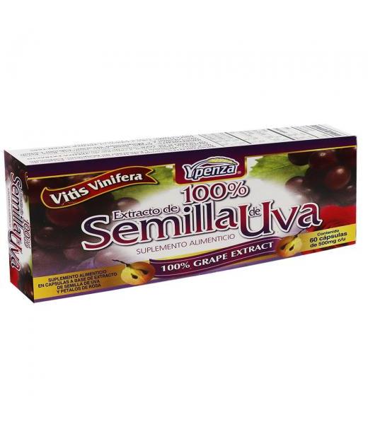 CAPS. SEMILLA DE UVA EXTRACTO C 60 500MG C U SOLO PARA DIABETICOS
