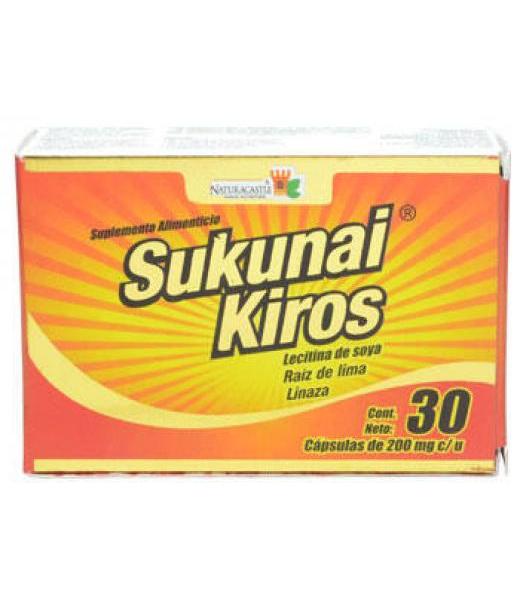 CAPS. SUKUNAI KIROS C 30 LECITINA DE SOYARAIZ DE LIMA Y LINAZA SUKUNAI KIROS