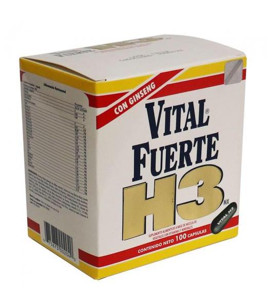 CAPS. VITAL FUERTE H3 C 100 A BASE DE MEZCLA DE VEGETALES VIT Y M FARMAMEDICA
