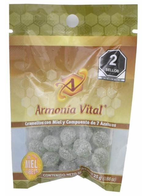 CARAMELO MIEL 7 AZAHARES 25 G ARMONIA VITAL P 6