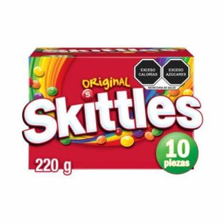 CARAMELO SUAVE SKITTLES ORIGINAL PAQUETE CON 10 PIEZAS DE 22 GR