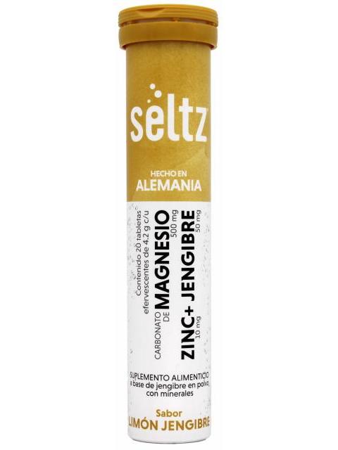 CARBONATO DE MAGNESIO ZINC JENGIBRE EFERVESCENTE 20 TAB SELTZ