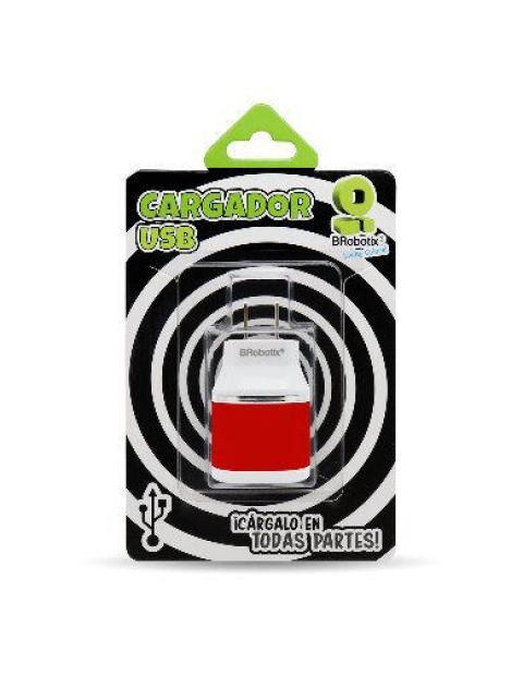 BROBOTIX CARGADOR USB 161264R 2X USB 2.0 ROJO - Imagen 5