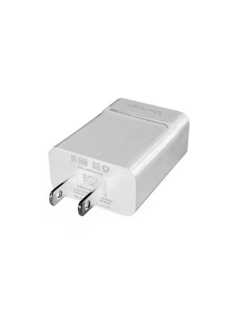 CARGADOR DE PARED VORAGO 5V USB BLANCO - Imagen 2