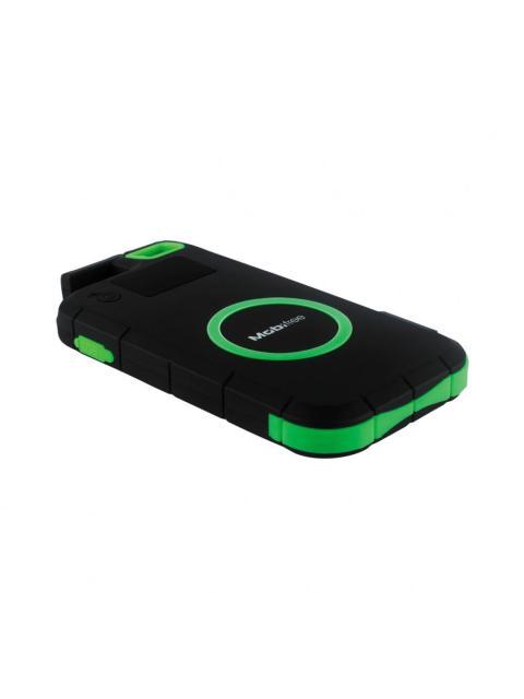 CARGADOR PORTATIL MOBIFREE POWER BANK CON CARGADOR INALAMBRICO POWERFREE 8000MAH NEGRO-VERDE - Imagen 4