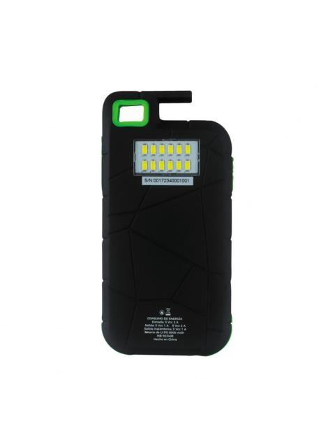 CARGADOR PORTATIL MOBIFREE POWER BANK CON CARGADOR INALAMBRICO POWERFREE 8000MAH NEGRO-VERDE - Imagen 5