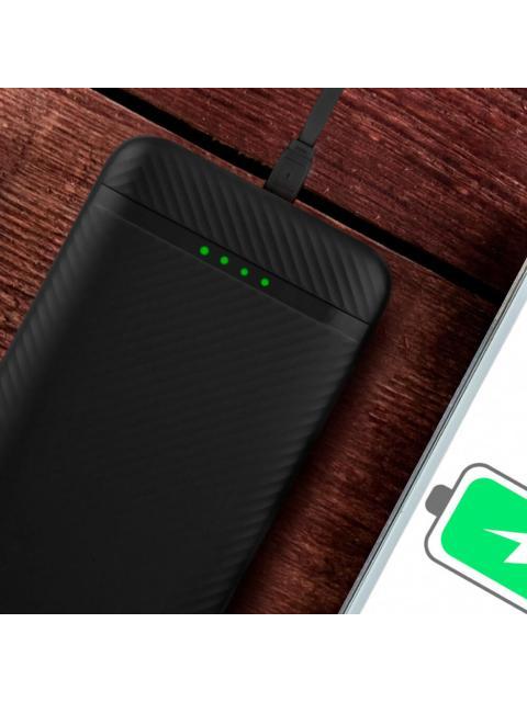 CARGADOR PORTATIL PERFECT CHOICE POWER BANK PC-241096 10.000MAH NEGRO - Imagen 6