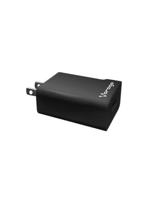 CARGADOR DE PARED VORAGO 5V USB NEGRO - Imagen 3