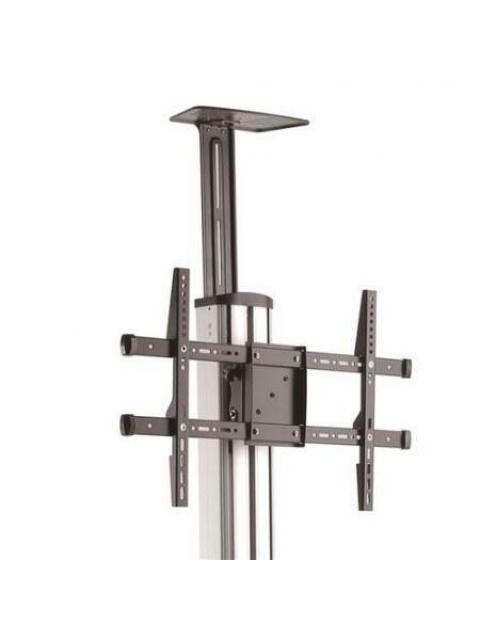 STARTECH SOPORTE MOVIL DE PISO PARA PANTALLA DE 32 - 75 HASTA 40KG NEGRO-PLATA - Imagen 5