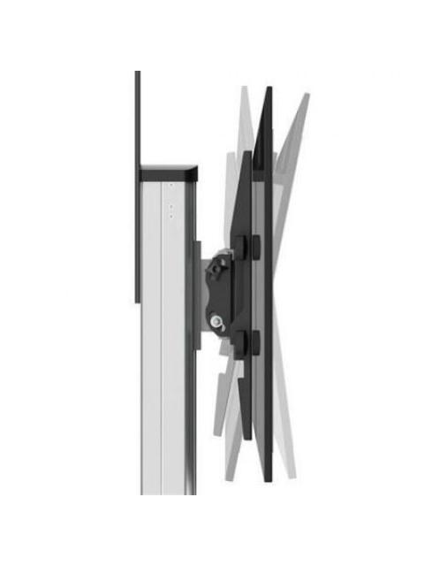 STARTECH  SOPORTE MOVIL DE PISO PARA PANTALLA DE 32 - 75 HASTA 40KG NEGRO-PLATA - Imagen 5