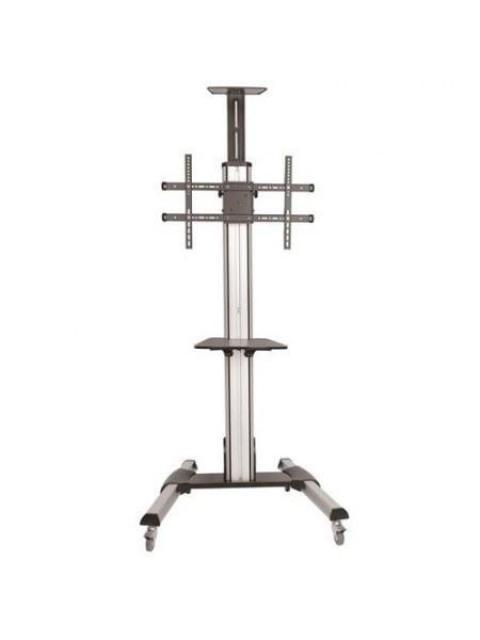 STARTECH SOPORTE MOVIL DE PISO PARA PANTALLA DE 32 - 75 HASTA 40KG NEGRO-PLATA - Imagen 3