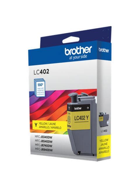 CARTUCHO BROTHER LC402Y ALTO RENDIMIENTO AMARILLO 550 PAGINAS - Imagen 3