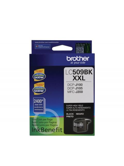 CARTUCHO BROTHER LC-509BK NEGRO 2400 PAGINAS - Imagen 2