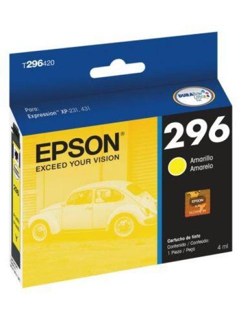 CARTUCHO EPSON T296420-AL INYECCION XP-231 XP-431 250 PAG AMARILLO - Imagen 3