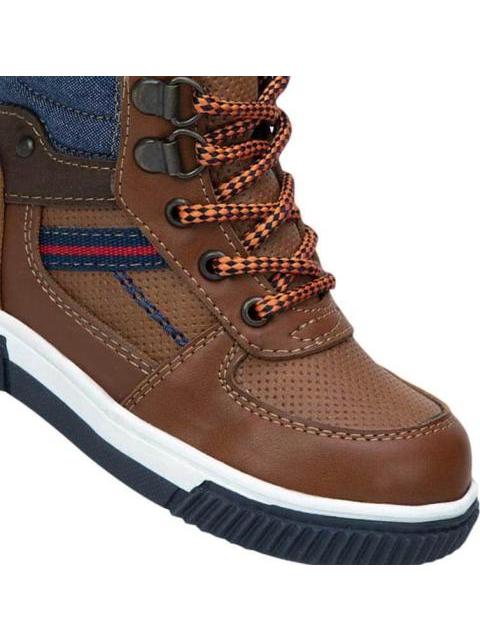 CASUAL BOTIN SUELA BICOLOR COGNAC BLASITO - Imagen 4