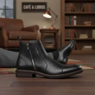 CASUAL BOTIN CERRADO NEGRO MICHEL DOMIT