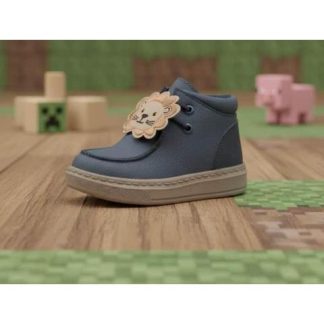 CASUAL BOTIN LEON AZUL MARINO BLASITO
