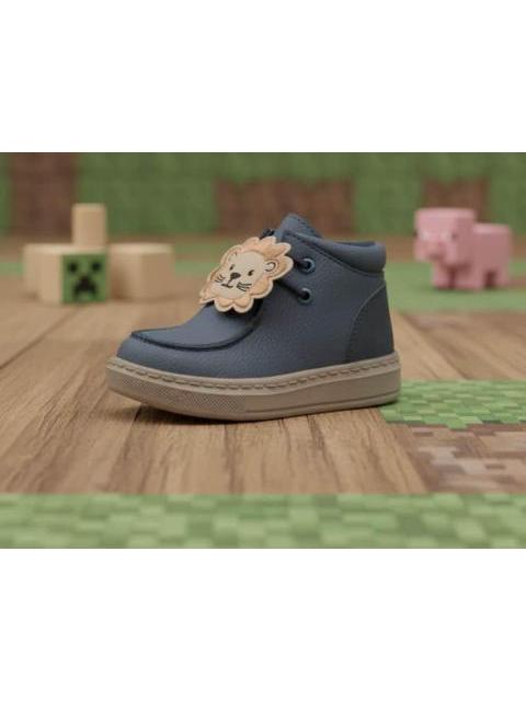 CASUAL BOTIN LEON AZUL MARINO BLASITO