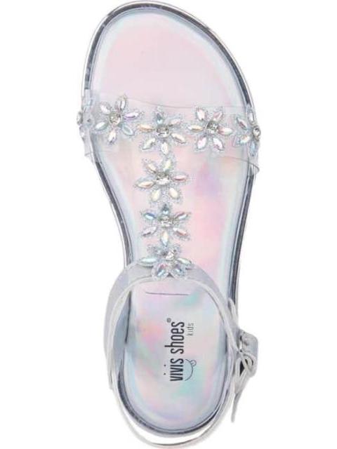 SANDALIA BRILLOS PLATA VIVIS SHOES KIDS - Imagen 3