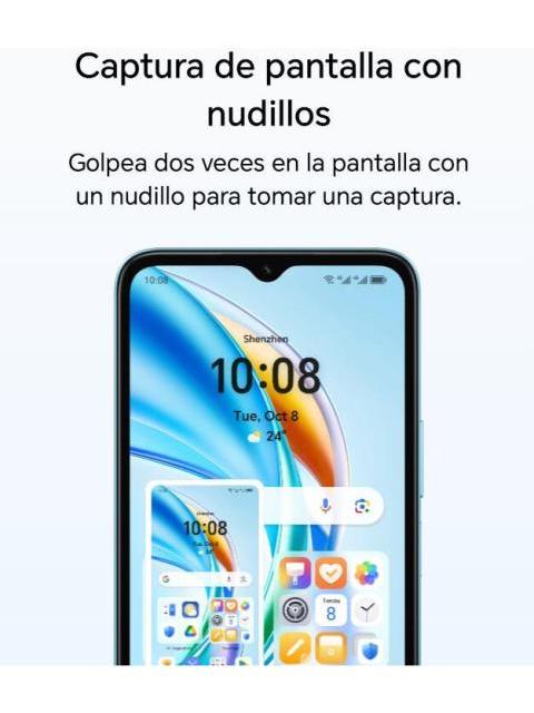 CELULAR HONOR X5B 4GB RAM 128GB ROM DUAL SIM BLUE - Imagen 5