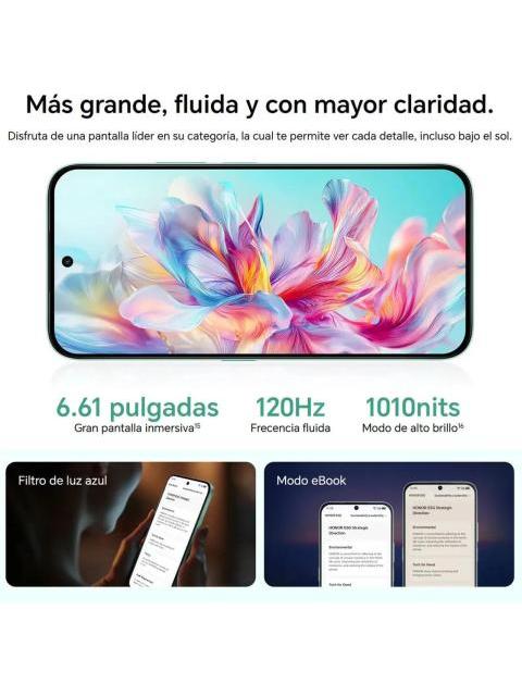 CELULAR HONOR X6C 6GB RAM 128GB ROM DUAL SIM MIDNIGHT BLACK - Imagen 3