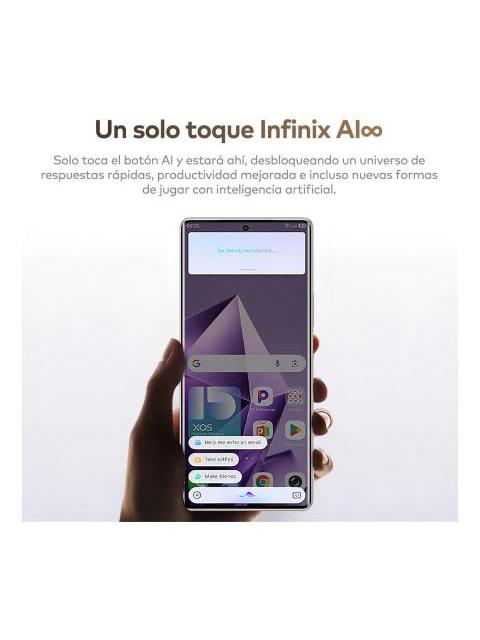 CELULAR INFINIX NOTE 50S 5G AI PHONE PANTALLA 3D CURVADA ULTRA DELGADA 256GB ROM 8GB RAM MORADO 6.78QUOT; 144HZ AMOLED 5200MAH CARGA RAPIDA 45W - Imagen 8