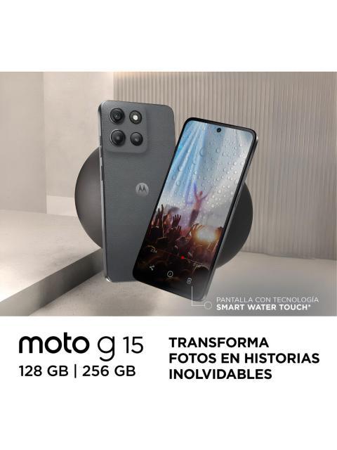 CELULAR MOTO G15 128GB 4RAM GRIS - Imagen 5