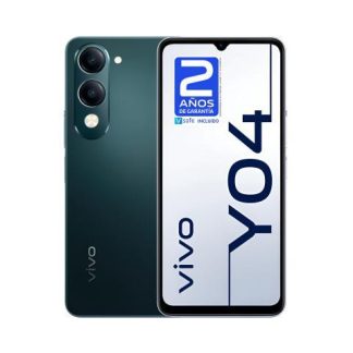 CELULAR VIVO Y04 NEGRO 256GB + 4GB RAM | BATERIA 5150 MAH | PANTALLA 6.74 90HZ | CAMARA 13MP | IP64 RESISTENTE | ANDROID 14