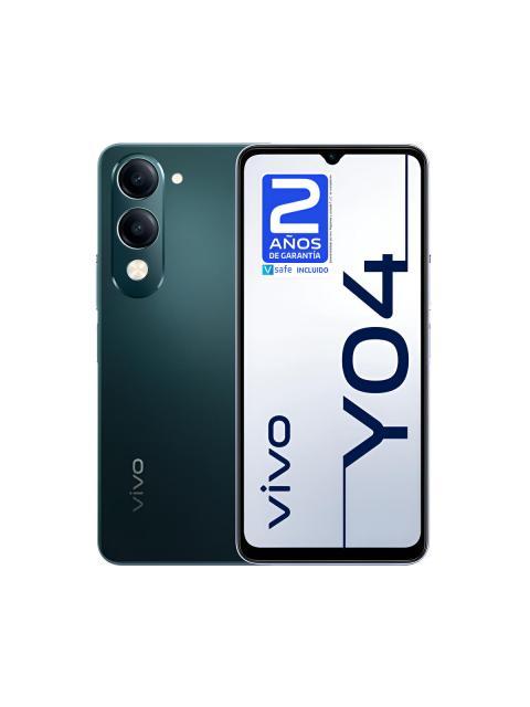 CELULAR VIVO Y04 NEGRO 256GB + 4GB RAM | BATERIA 5150 MAH | PANTALLA 6.74 90HZ | CAMARA 13MP | IP64 RESISTENTE | ANDROID 14