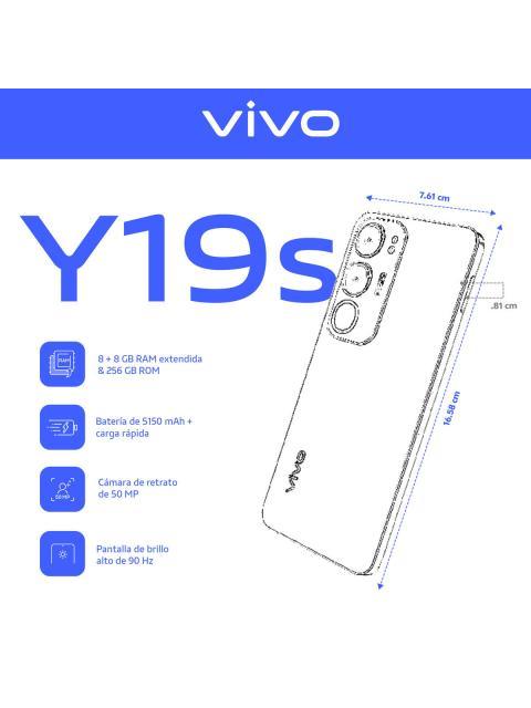 CELULAR VIVO Y19S NEGRO 256GB 8GB RAM | DESBLOQUEADO | CAMARA TRIPLE | BATERIA 5150MAH | CARGA RAPIDA 44W - Imagen 8