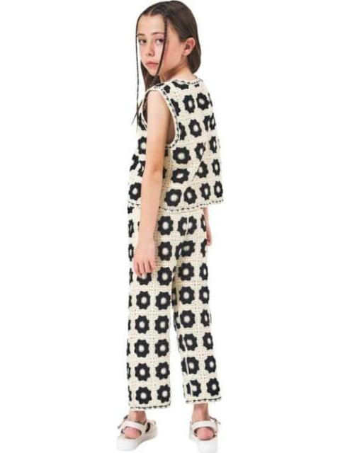 CHALECO CROCHET BEIGE/HUESO HOLLY LAND KIDS - Imagen 3