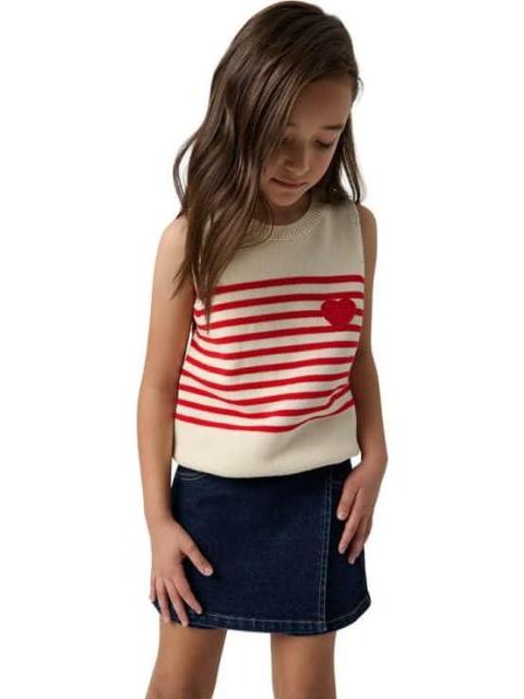 CHALECO RAYAS BEIGE/HUESO SAO PAULO - Imagen 5