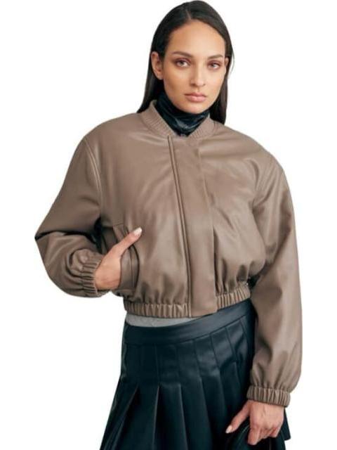 CHAMARRA BOMBER BEIGE HOLLY LAND - Imagen 3