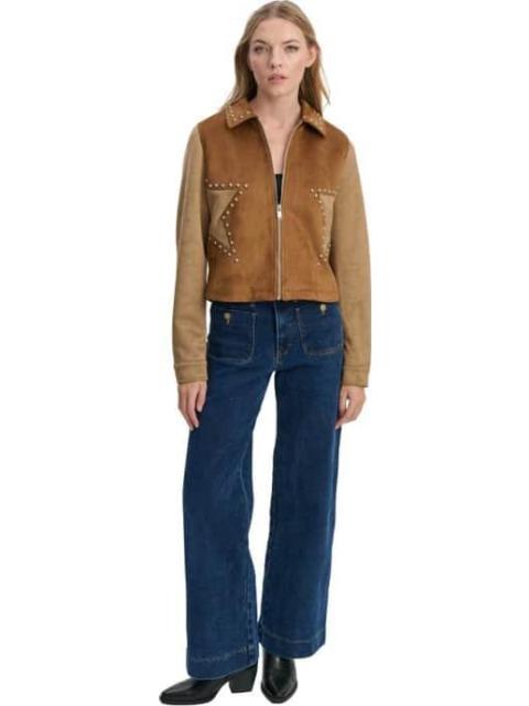 CHAMARRA DE GAMUZA CAMEL HOLLY LAND