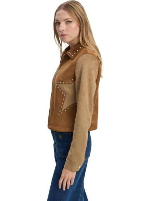 CHAMARRA DE GAMUZA CAMEL HOLLY LAND - Imagen 3