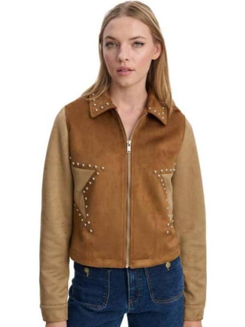 CHAMARRA DE GAMUZA CAMEL HOLLY LAND - Imagen 4