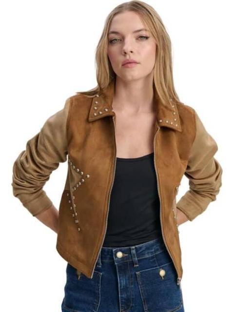 CHAMARRA DE GAMUZA CAMEL HOLLY LAND - Imagen 5