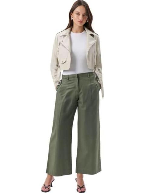 CHAMARRA ESTILO BIKER DE PU MARFIL HOLLY LAND