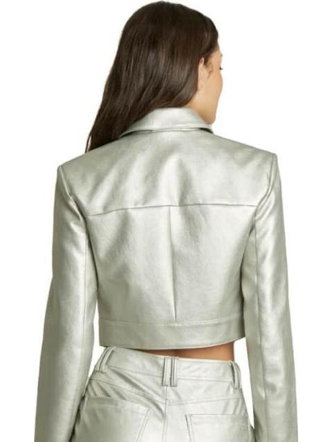 CHAMARRA TACTO PIEL PLATA HOLLY LAND - Imagen 4