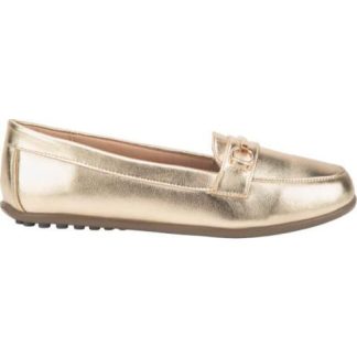 CHOCLO MOCASIN PIEL VACUNO ORO SHOSH