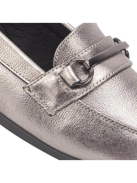 CHOCLO MOCASIN PIEL VACUNO PEWTER SHOSH - Imagen 6