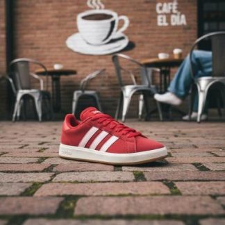 CHOCLO TENIS CASUAL URBANO ZAP GRAND COURT BASE 00 ROJO ADIDAS