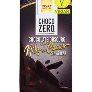 CHOCOLATE OBSCURO EN BARRA CON NIBS DE CACAO 100 G PICARD CHOCOLA