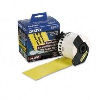 CINTA BROTHER CONTINUA REMOVIBLE DK4605 AMARILLO 62MM X 30.4M