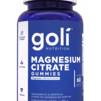 CITRATO DE MAGNESIO 60 GOMITAS GOLI