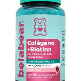 COLAGENO BIOTINA FRESA 90 GOMITAS BELABEAR