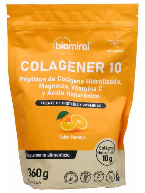COLAGENO MAGNESIO VIT C ACIDO HIALURONICO NARANJA 360 G BIOMIRAL