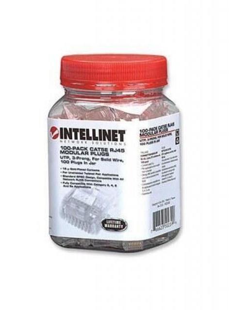INTELLINET BOTE PARA PLUG RJ-45 CAT5E UTP SOLIDO TRANSPARENTE 100 PIEZAS - Imagen 4
